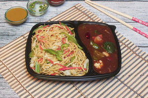 Mix Veg Hong Kong With Veg Hakka Noodles