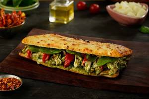 Pesto Cottage Cheese Panuozzo Sandwich