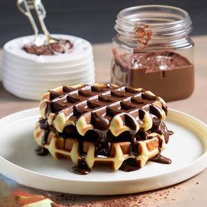 Milk chocolate waffle