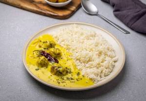 Punjabi Kadhi + Chawal [rice] Mini Combo [serves 1]