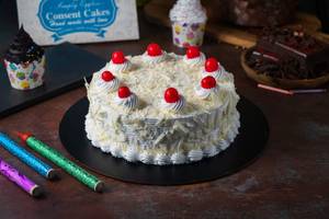 Eggless White Forest  Cake 