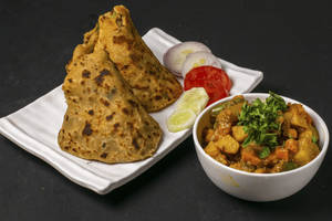 Aloo Paratha with Sabji Combo (2 pcs)