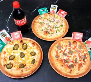 Meal For 3 Pizza Combo + pepsi 250 Ml Pet