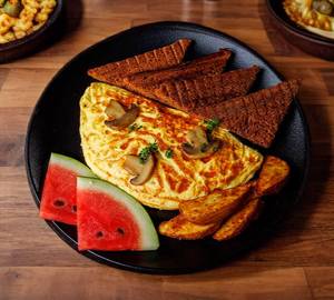 Mushroom & Cheese Omelette