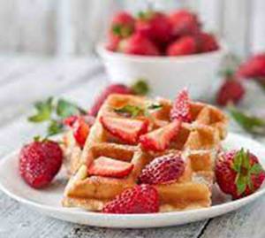 Strawberry Surprise Waffle 