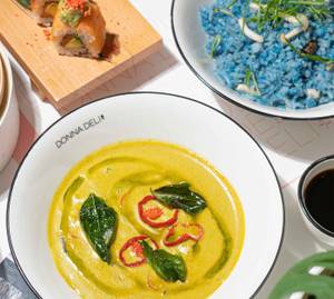 Chicken In Green Thai Curry Red Jasmine Rice