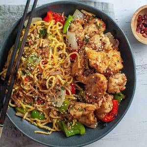 Chicken Noodles +Chilli Chicken