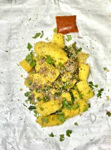 Savaria special fry dhokla with lasun chatany