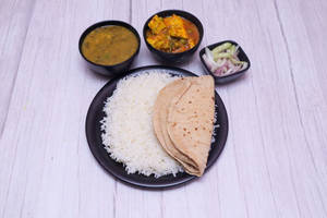 2 Tawa Roti + Rice + Dal + Paneer + Salad