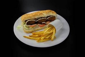 Mushroom Fritter In Panini Sandwich