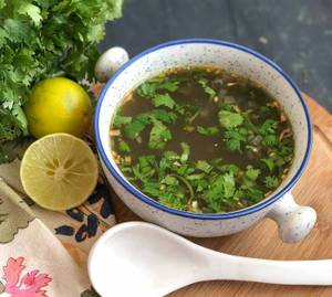 Lemon coriander soup veg