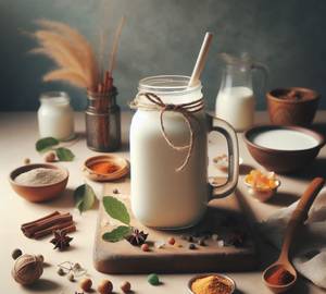 Thandai Milk [450 Ml Mason Jar]