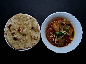Qtr Chicken Handi + 3 Butter Roti
