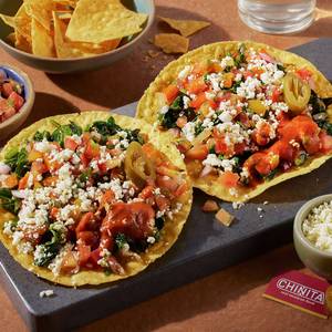 Spinach & Caramelized Onions Tostadas