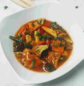 Mixed Veg Hot Garlic Sauce Gravy