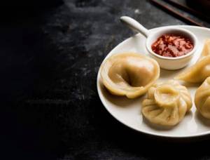 Veg Soya Steamed Momos