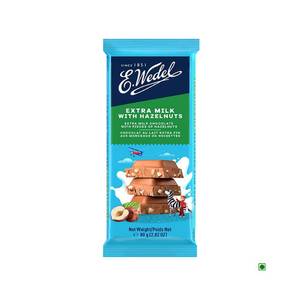 Wedel Extra Milk Chocolate With Hazelnuts Bar 80G