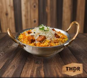 Paneer Biryani with mint raita