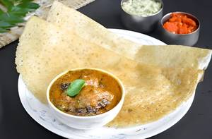Dosa (2) + Half Pepper Chicken Gravyy