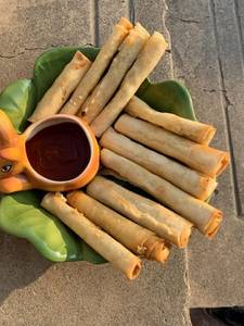 Mushroom Cheese Cigar Rolls