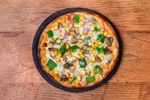 Paneer Olive Sweet Corn Pizza