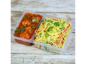 Veg Noodles And Manchurian Gravy