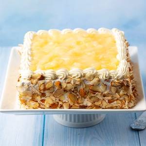 Eggless Fresh Cream Pineapple Cake [1kg]
