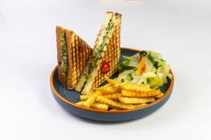 Cheesy Spinach & Corn Sandwich