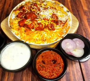 Special Chicken Biriyani 600Gm. (10Pcs Boneless).  Serves1-2