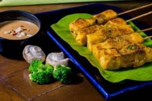 Tofu Mushroom And Broccoli Satay