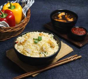 Chicken Chilli Rice (With Gravy)