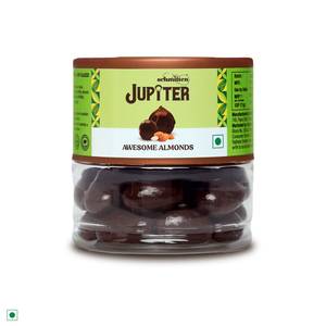 Schmitten Jupiter Almonds Coated Premium Dark Chocolate Shots Jar Perfect for Gifting