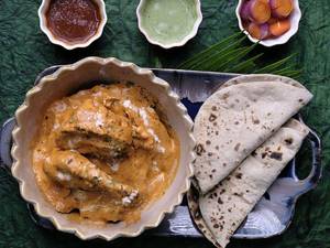 Butter Chicken Roti Meal