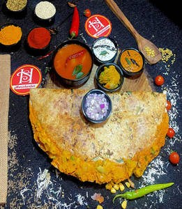 Rawa Onion Masala Dosa