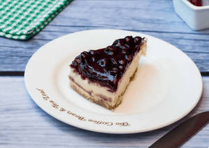 Eggless Blueberry Cheese Cake