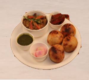 Baati Sattu 4 Pcs + Chokha
