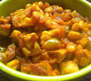 Paneer Corn Capsicum Masala