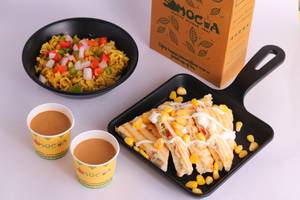 2 Adrak Chai + Veg Corn Cheese Sandwich + Veg Maggi