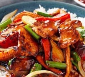Thai Lemon Grass Chilly Chicken  [Sliced Chi, Imported Lemon Grass Sauce]