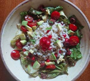 Barley Salad With Avocado & Pomegranate