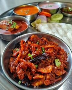 Sukhi Kad Masala Thali - Bhakari