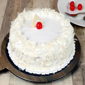 Eggless white forest cake [1 kg]