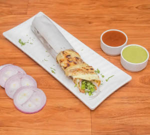 Double paneer bhurji roll  