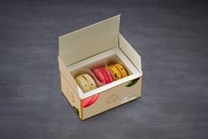 Assorted Macaron Box - 3pc (Eggless)