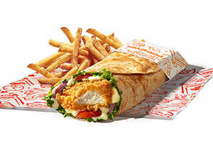 Classic Chicken Wrap & Fries Combo