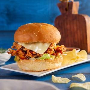 Peri Peri Crispy Chicken Burger