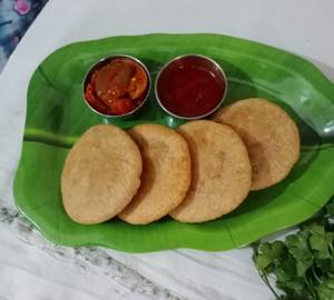  Aloo Ki  Kachauri (2 Peace) With Sos, Aachar And  Salad