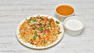 Veg Hyderabadi Dum Biryani (serves 2)