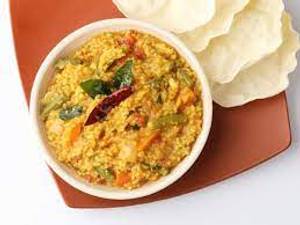 Sambar Rice With Pickle