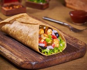 Chipotle Paneer Wrap With Creamy Hummus